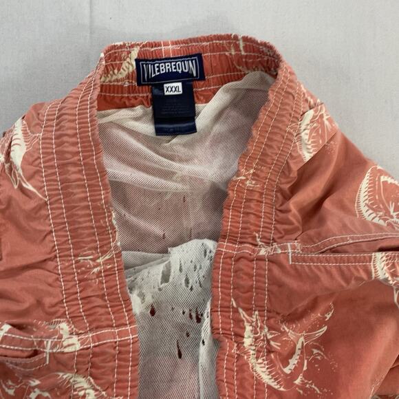 Vilebrequin Shorts Men's XXXL Pink Coral Beach Swim Trunks Lined Drawstring - Picture 5 of 9